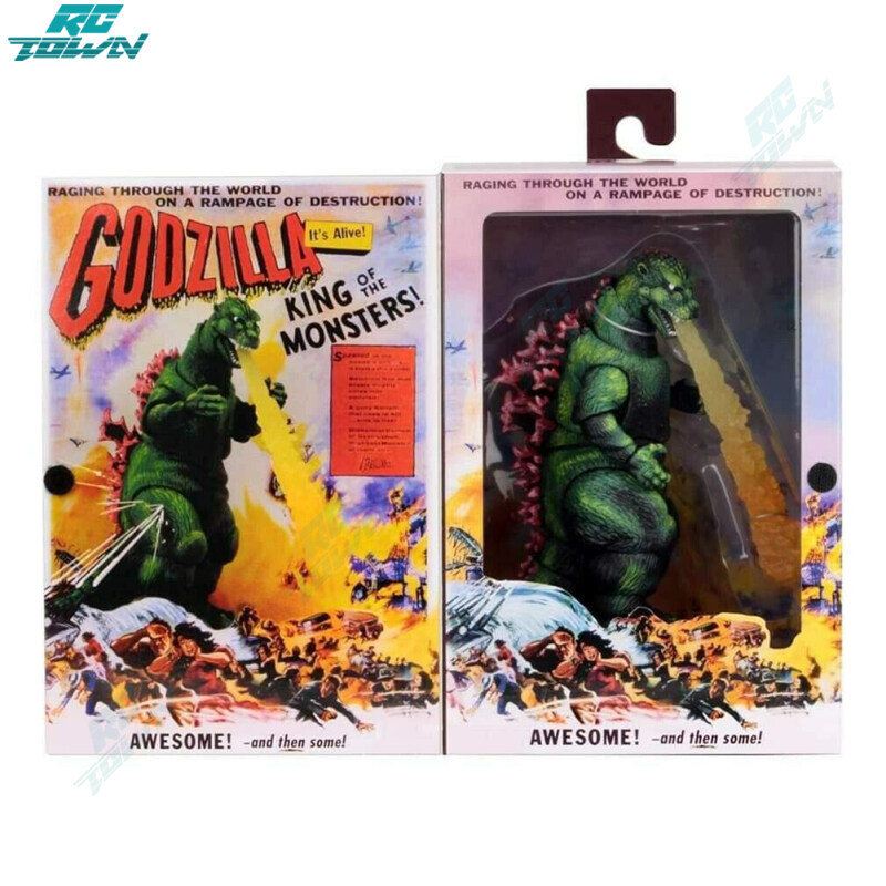 Figurine Godzilla Movie 18cm 1956 Movie Poster Version Rich Details Model Ornaments Vivid Roaring Posture Perfect Gift Decoration