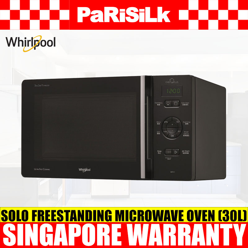 Whirlpool MCP345/BL Freestanding Microwave Oven with Grill (25L)